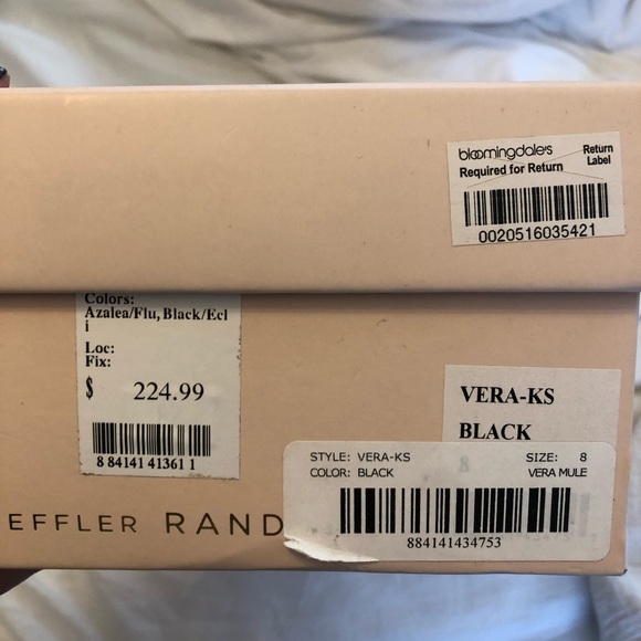 âSOLDââ¨Barely Worn⨠Black Loeffler Randall Mules - Picture 7 of 7